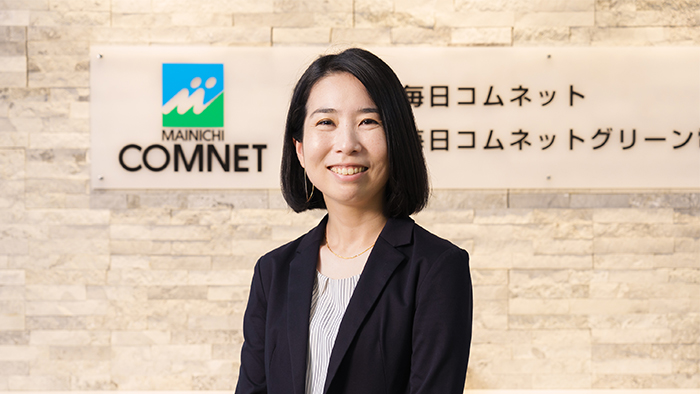 毎日コムネット様のTOP画像