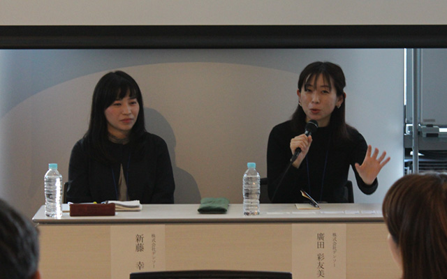 デンソーの新藤さん(写真左)と廣田さん(右)