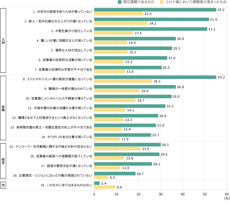 ＜図表2＞組織・人材マネジメント課題