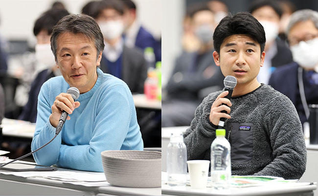 ゲスト審査員の高津尚志氏（左）、田口一成氏（右）