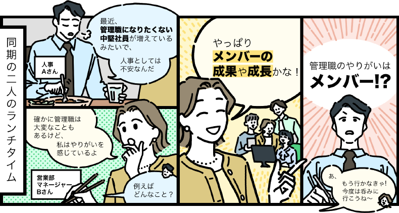 管理職のやりがいのキーワードは「メンバー」