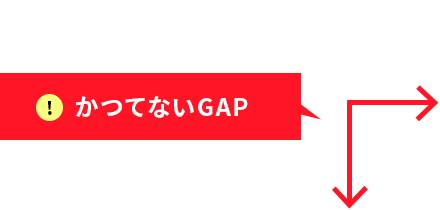 かつてないGAP